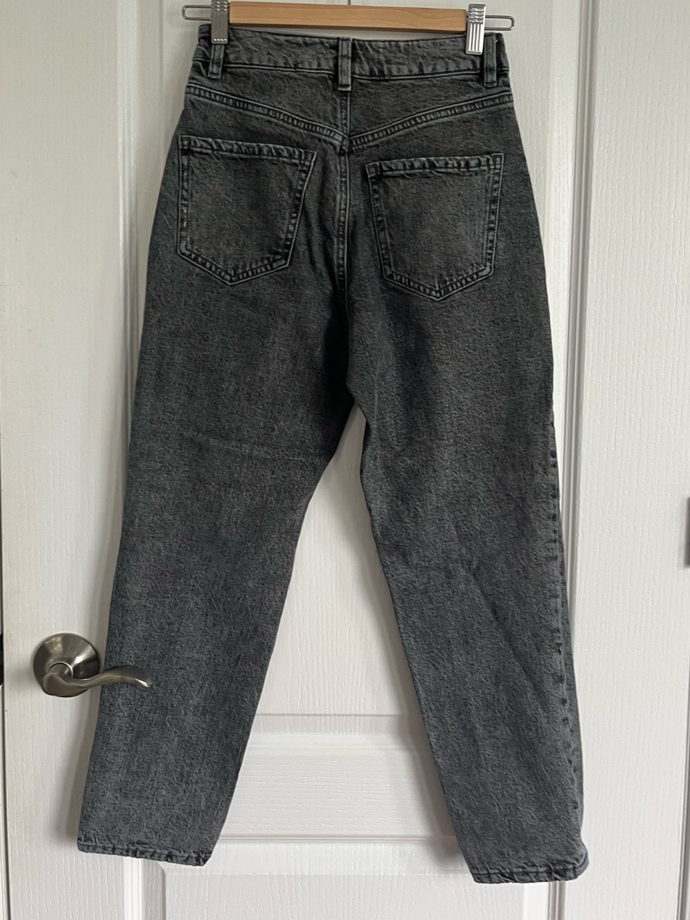 Dynamite Claudia Mom Jeans - High-Rise Black Straight Jeans - Picture 4 of 5